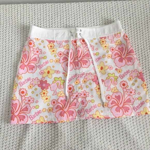 FOREVER BARBIE FLORAL MINI SHIRT WOMAN SIZE LARGE NEW WITH TAGS